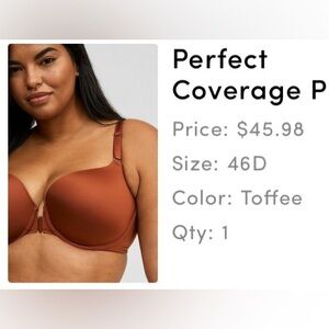 NWT Perfect T-Shirt Front Closure Bra